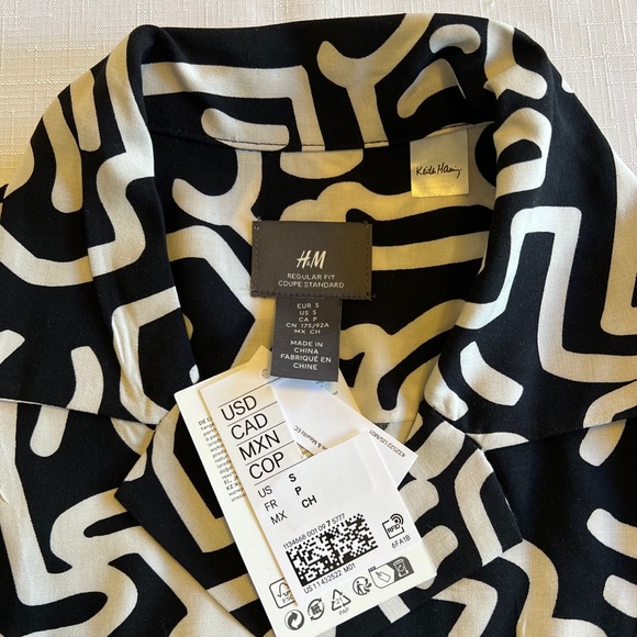 KEITH HARING Button Down short sleeve shirts XS,S, M, L, XL,XXL New With Tag NWT - Picture 3 of 8
